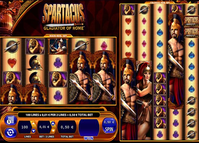 spartacus gladiator of rome slots