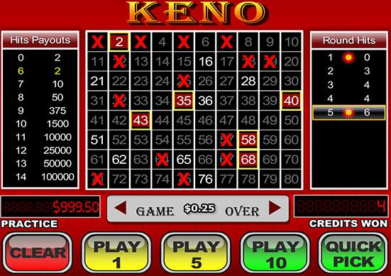 play keno online free win real money